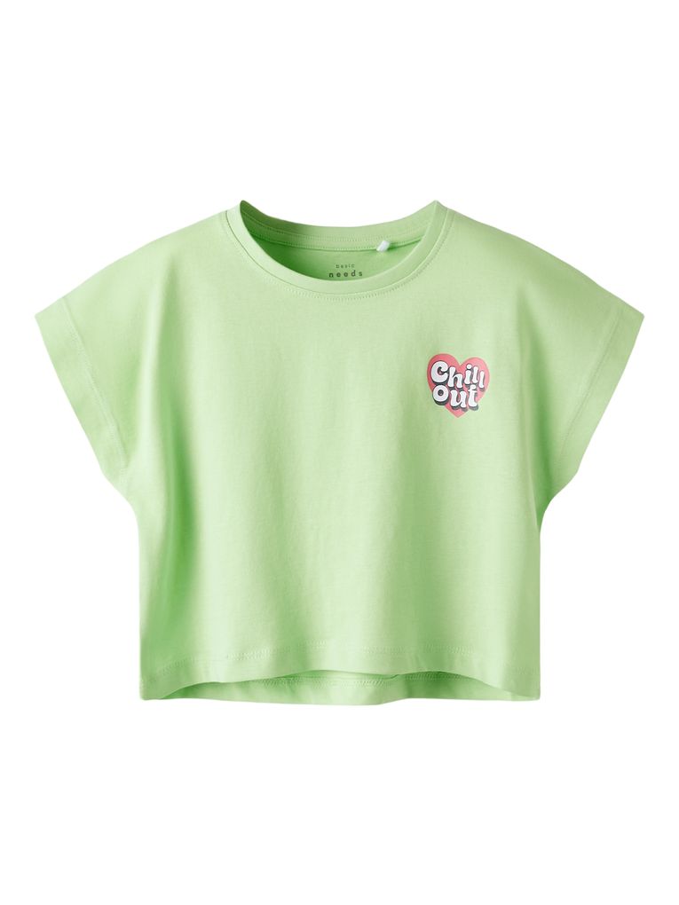 Name it Mädchen T-Shirt NKFVILMA CAPSL CROP TOP F1