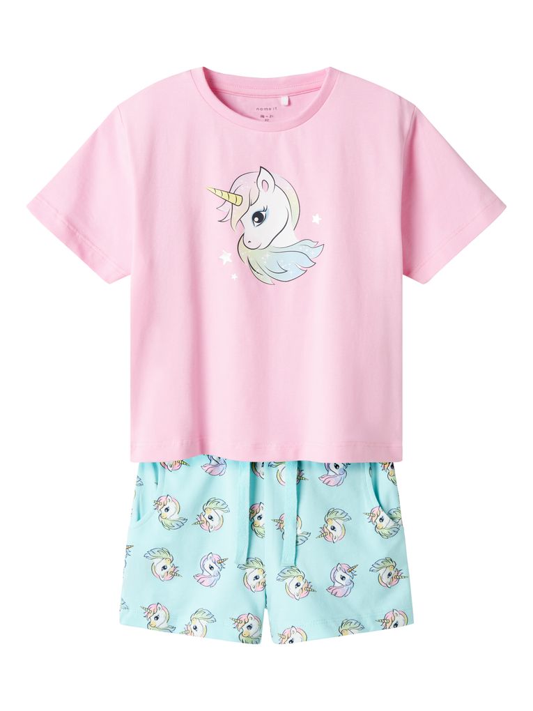 Name it Mädchen Sommerset T-Shirt & Shorts NMFZOSANNA