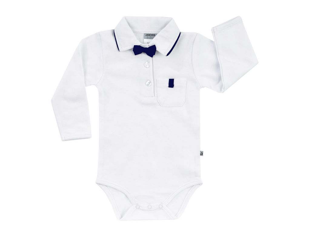 Jacky  Baby Jungen Hemdbody mit Fliege langarm Taufkleidung