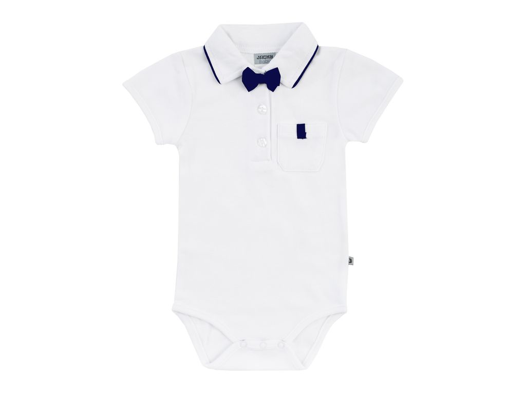 Jacky  Baby Jungen Hemdbody mit Fliege kurzarm Taufkleidung