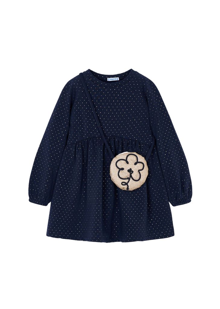 Mayoral Mädchen Winterkleid mit Tasche langarm festlich