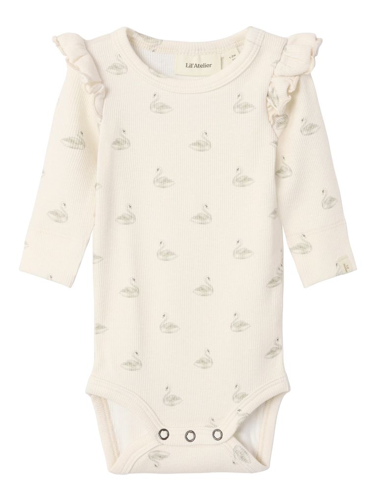 Name it Baby Mädchen Langarmbody NBFGAVO EKO LS SLIM BODY LIL