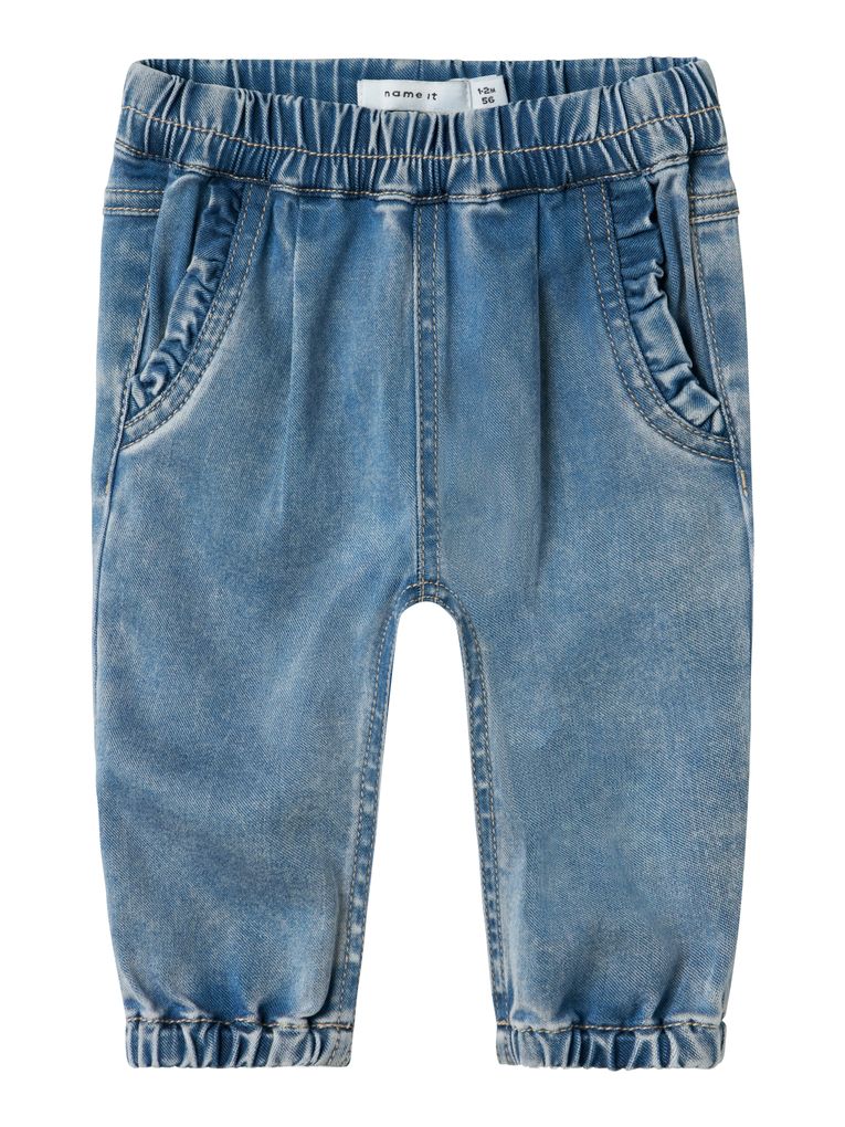 Name it Baby Mädchen Jeanshose NBFROSE R FRILL JEANS 1550-TO