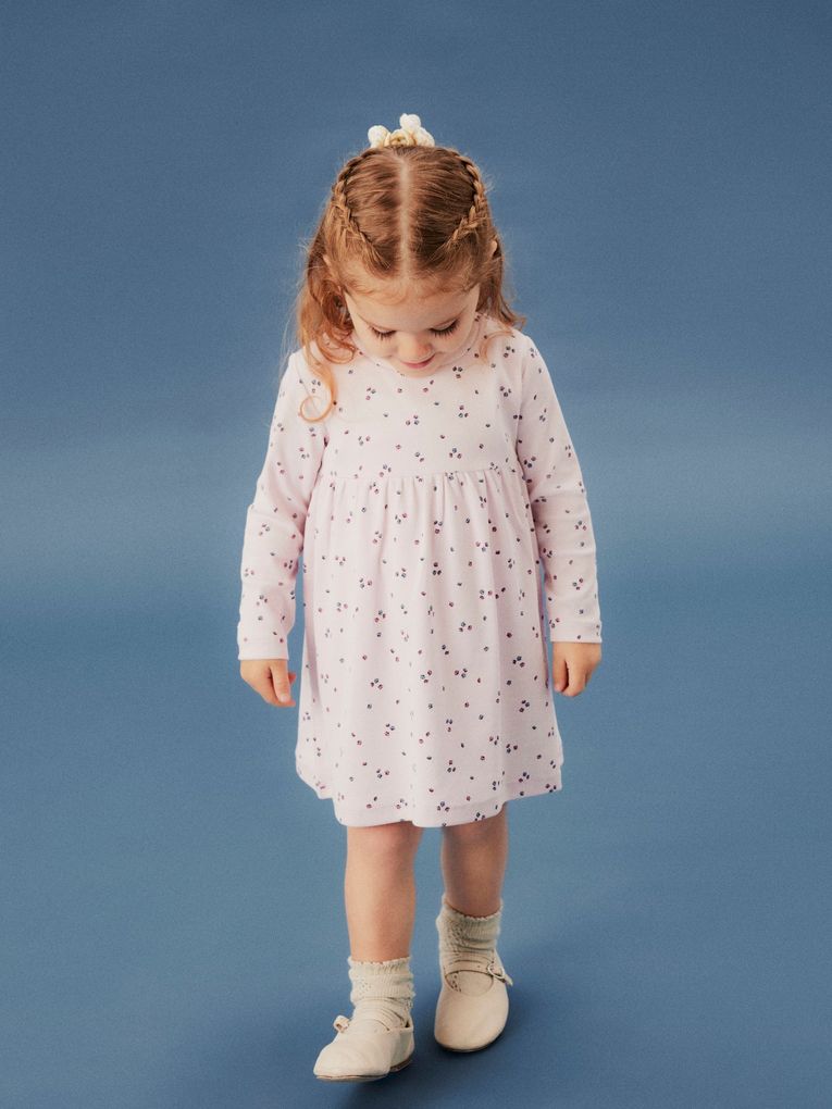 Name it Mädchen Langarmkleid NMFNELIA LS DRESS PB