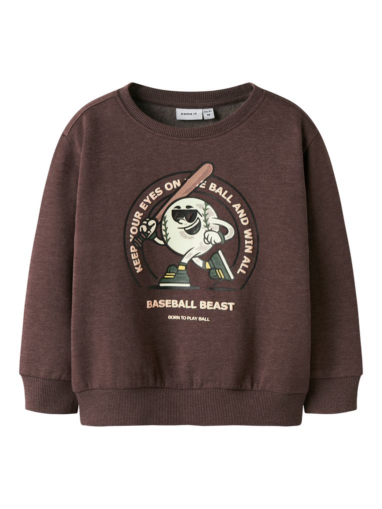 Name it Jungen Sweatshirt Rundhals NMMOLAF LS NREG SWE BRU