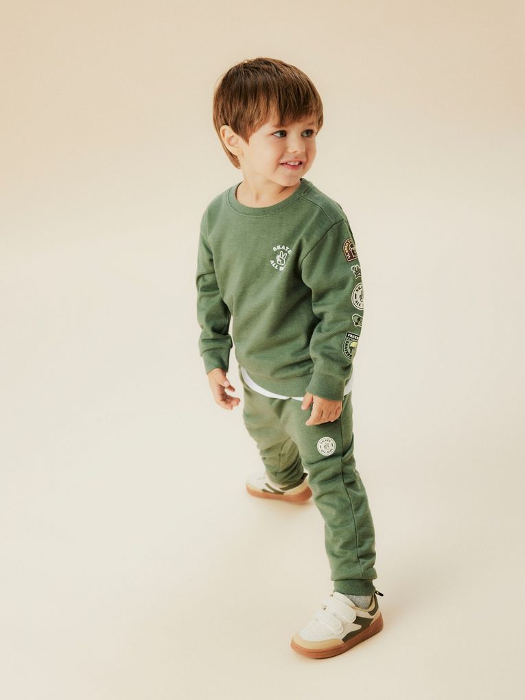 Name it Jungen Sweatshirt Rundhals NMMOLAF LS NREG SWE BRU