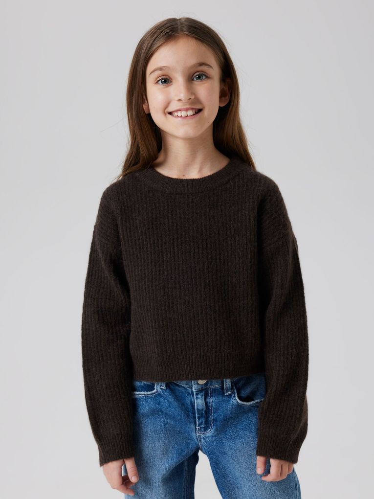 Name it Mädchen Pullover NKFHOLLY LS BOXY SHORT KNIT