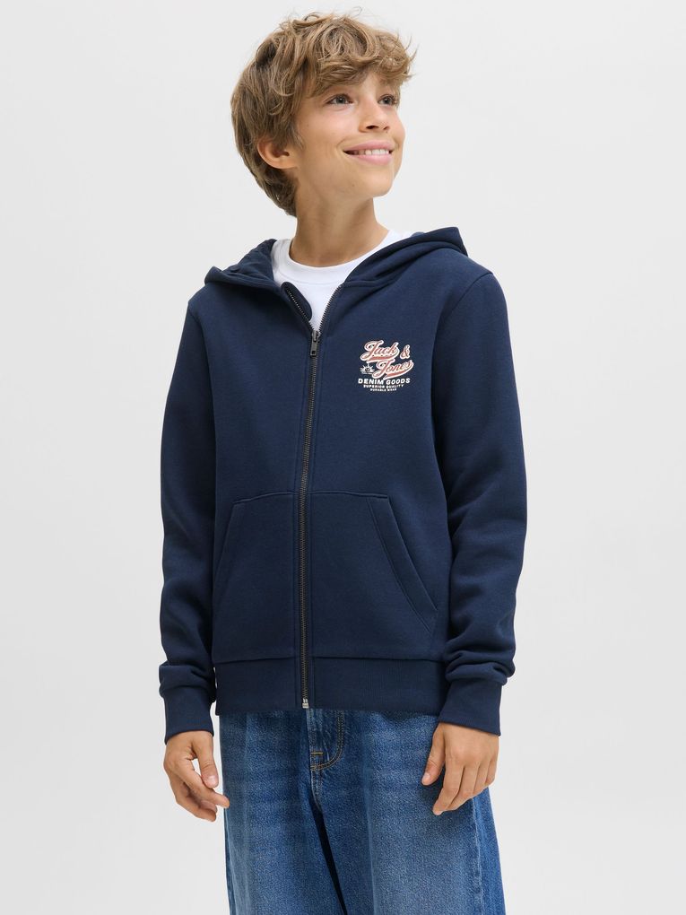 Jack & Jones Jungen Kapuzensweatjacke JJELOGO SWEAT ZIPHOOD JNR