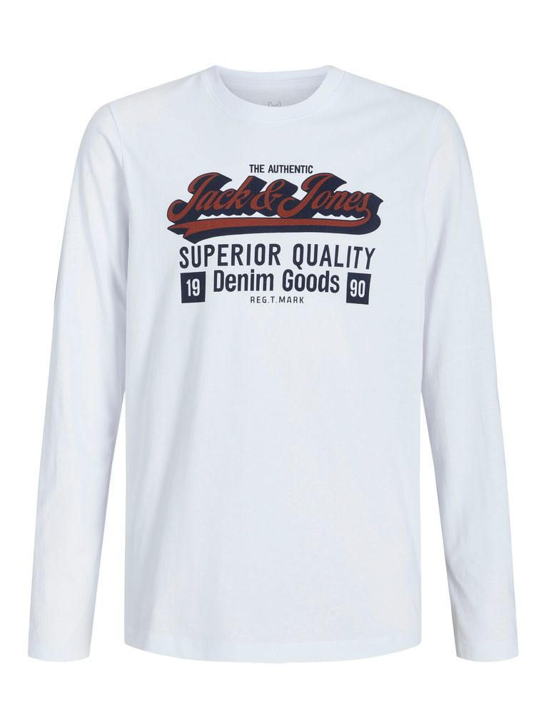 Jack & Jones Jungen Langarmshirt JJELOGO TEE LS O-NEC 2 COL JNR