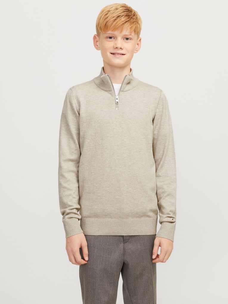 Jack & Jones Jungen Troyer Pullover JJEEMIL KNIT HALF ZIP JNR