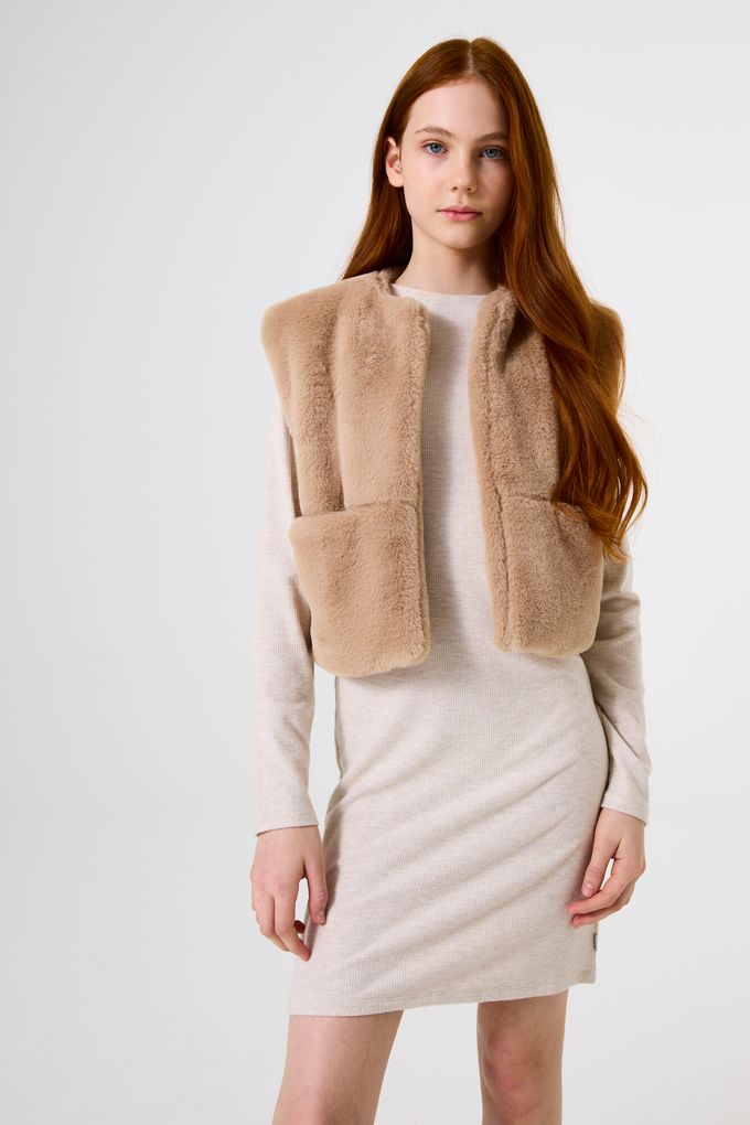 Garcia Mädchen Teddyfell Weste