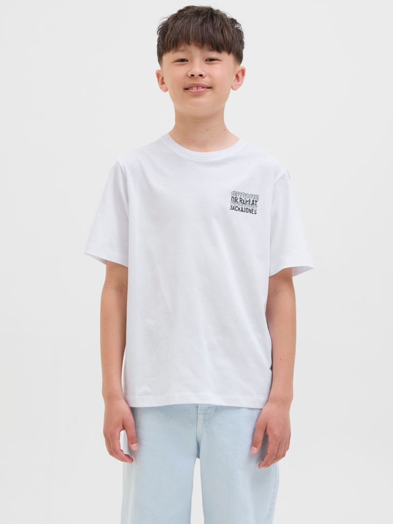 Jack & Jones Jungen T-Shirt JJWOBLY TEE S/S CREW NECK JNR