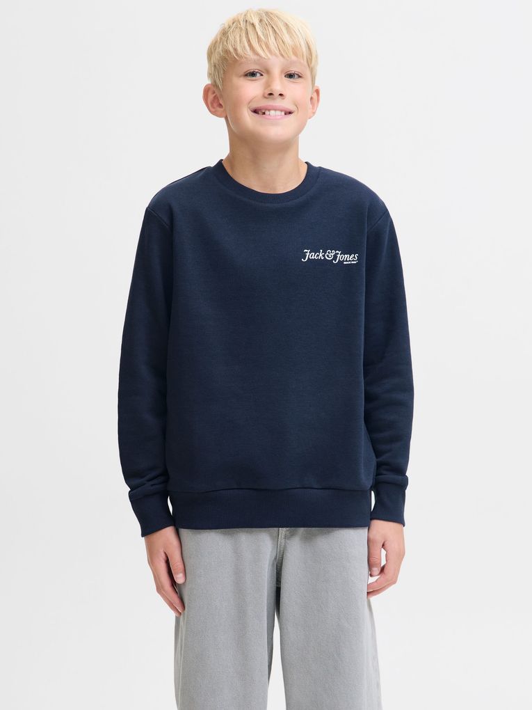 Jack & Jones Jungen Sweatshirt JJYUKI BACK SWEAT CREW NECK JNR