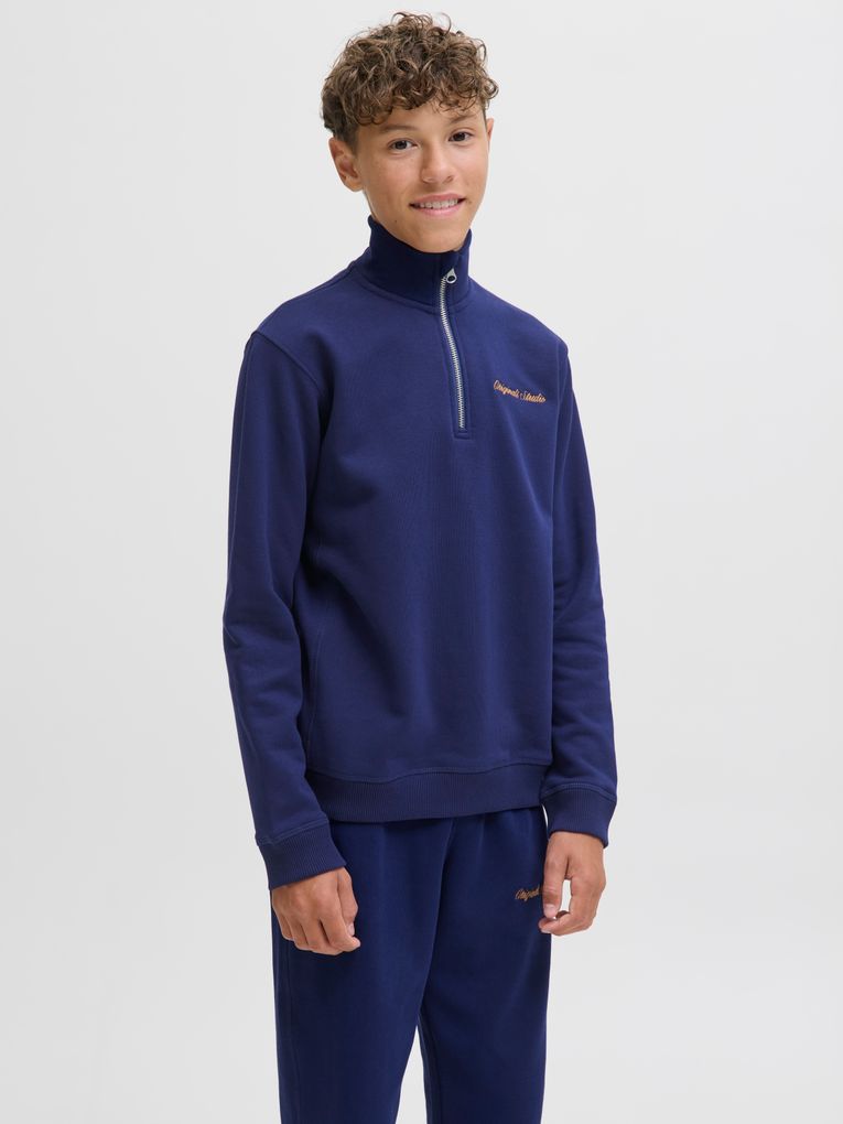 Jack & Jones Jungen Troyer JORNORREBRO EMB SWEAT HIGH NECK JNR