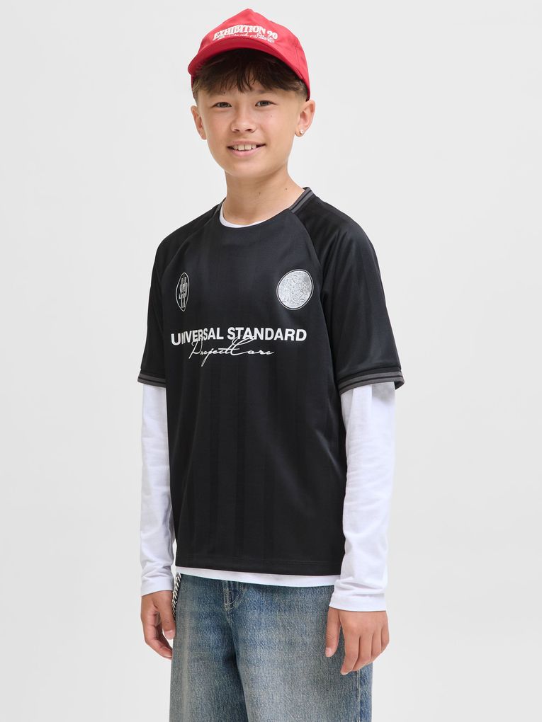 Jack & Jones Jungen T-Shirt JCOCOVER RETRO FOOTBALL TEE S/S JNR