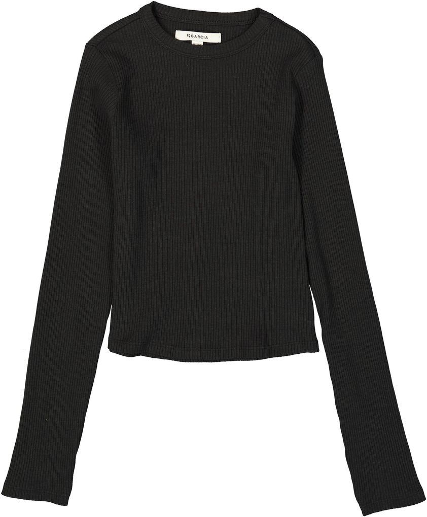 Garcia Mädchen Basic Langarmshirt 