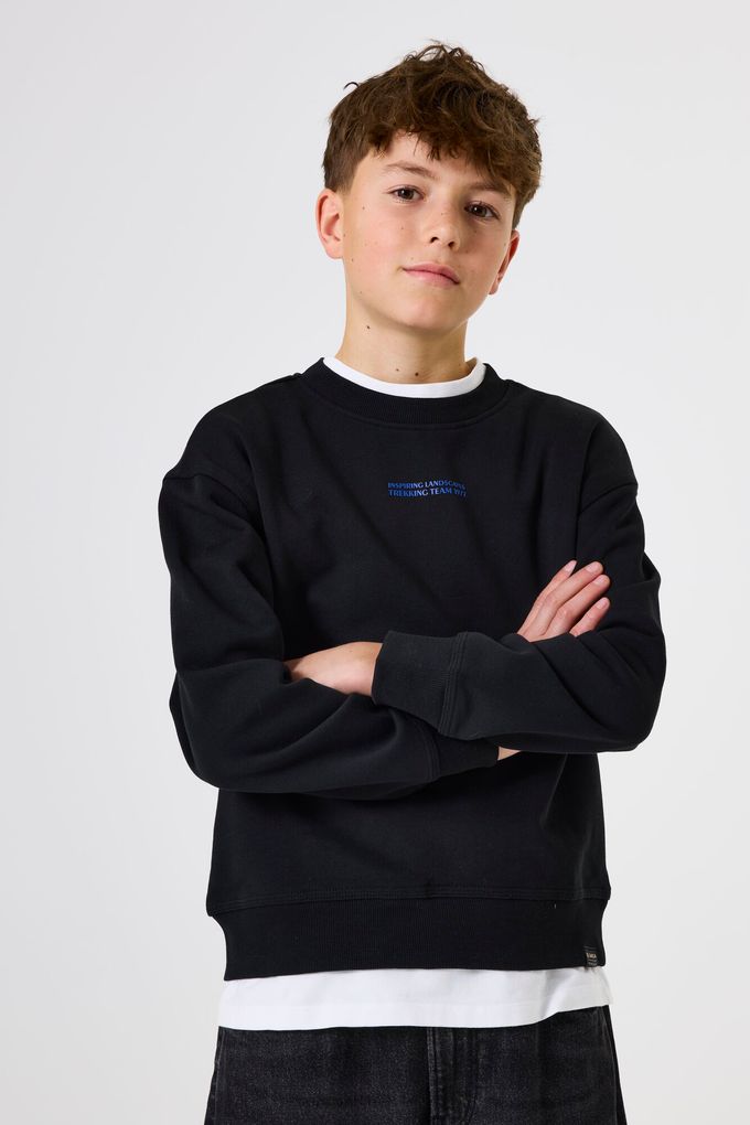 Garcia Jungen Rundhals-Sweatshirt mit Rückenprint