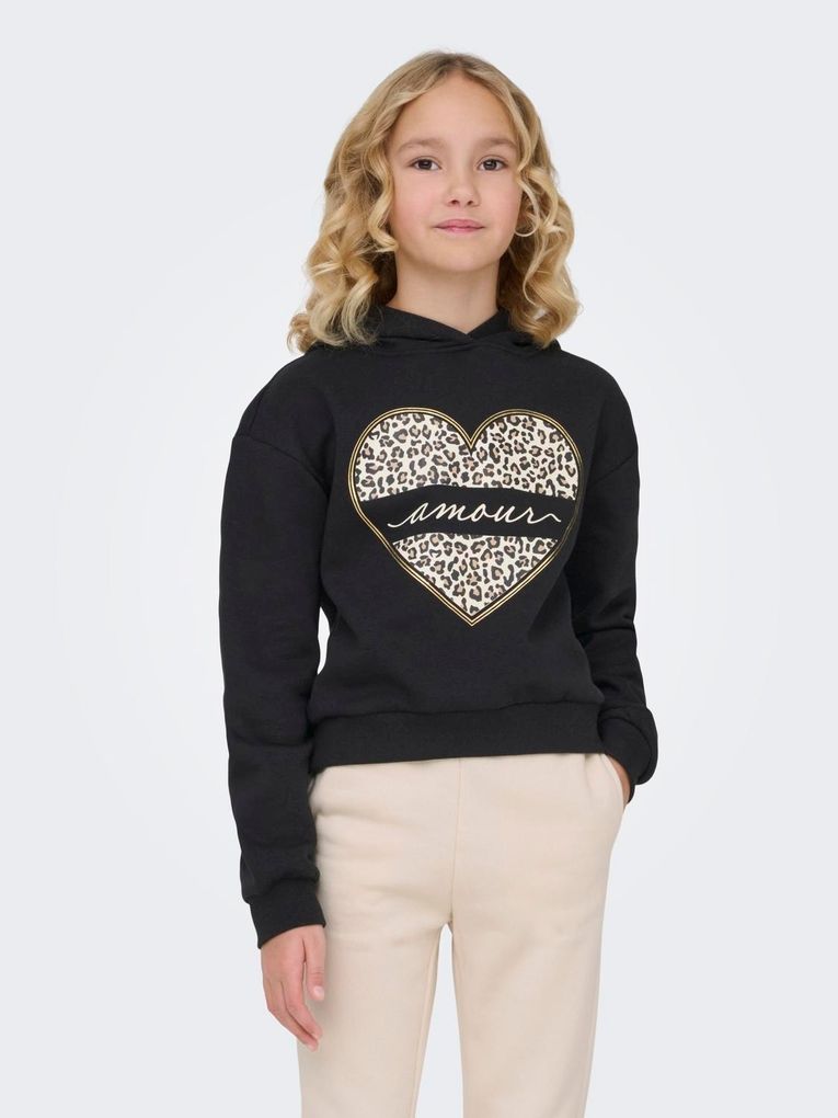 Kids Only Mädchen Kapuzensweatshirt KOGCOOPER LIFE HEART