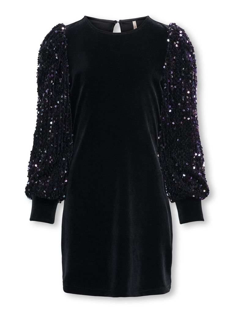 Kids Only Mädchen Kleid KOGCONFIDENCE L/S SEQUINS DRESS JRS