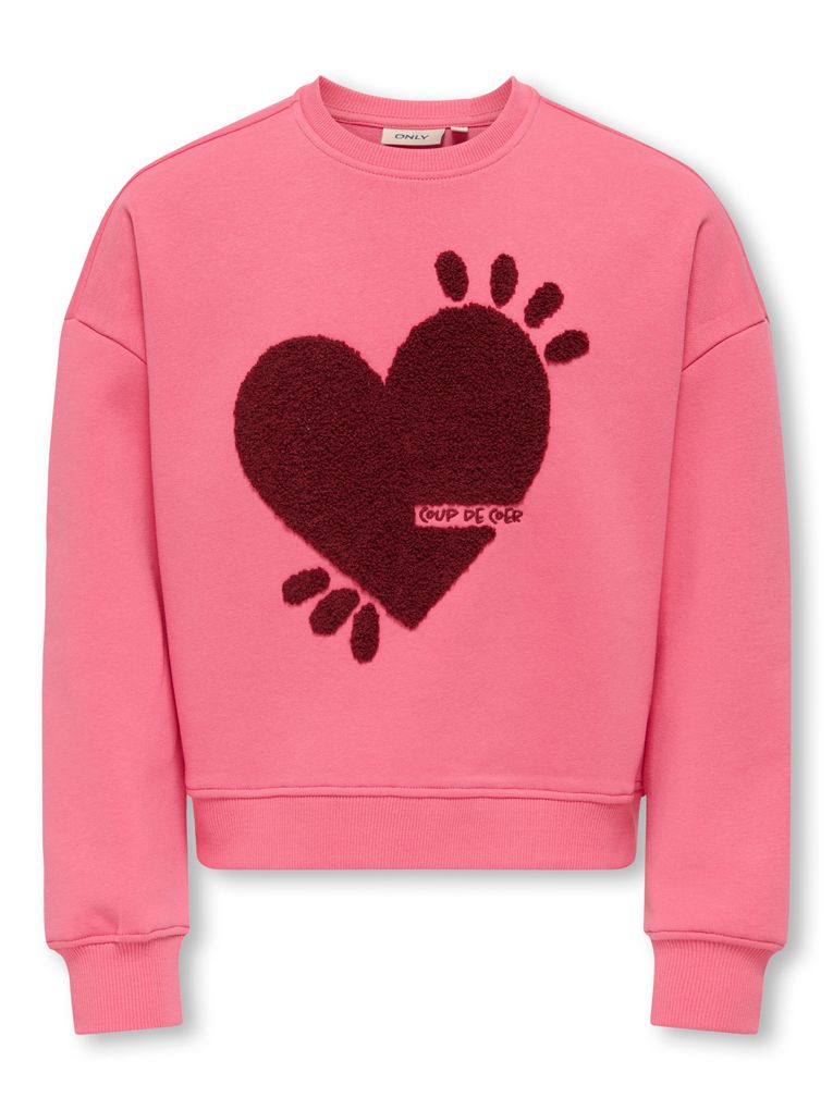 Kids Only Mädchen Sweatshirt KOGTAMMIE LIFE PRINT O-NECK