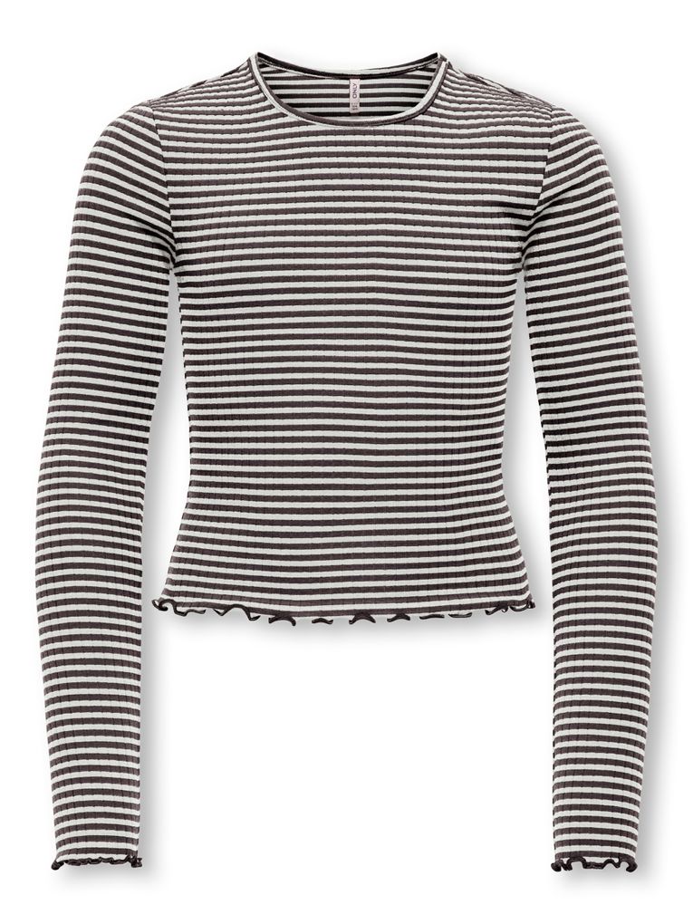 Kids Only Mädchen Langarmshirt KOGDIXI LIFE L/S O-NECK STRIPE