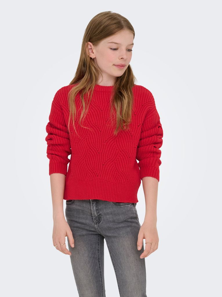Kids Only Mädchen Strickpullover KOGKATIA LS STRUCTURE