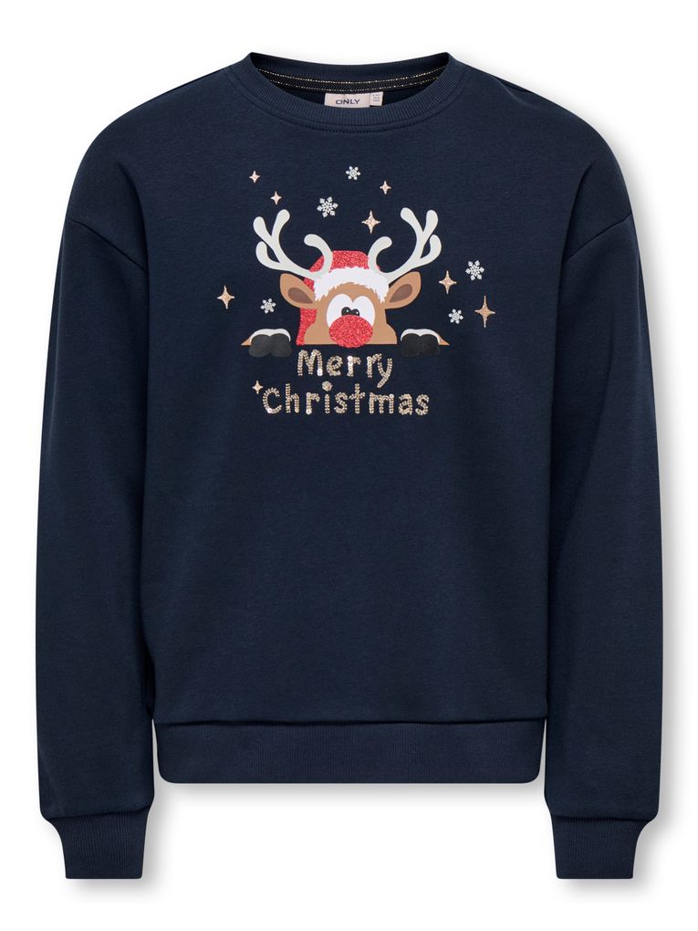 Kids Only Mädchen Weihnachts-Sweatshirt KOGYDA LIFE XMAS