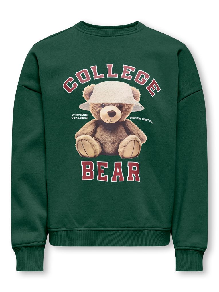 Kids Only Mädchen Sweatshirt KOGBILA L/S OVZ BEAR