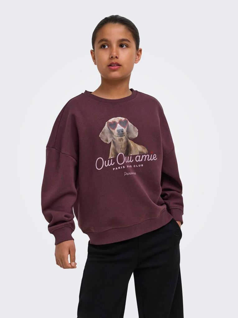 Kids Only Mädchen Sweatshirt KOGBILA L/S OVZ BEAR