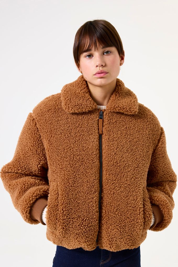 Garcia Mädchen Winterjacke Teddyfell