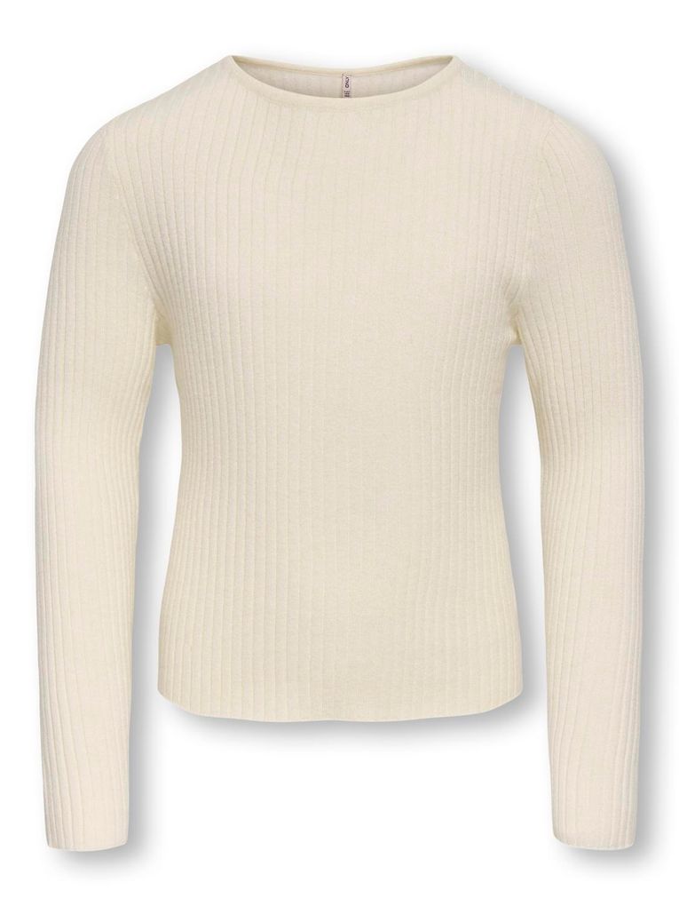 Kids Only Mädchen Pullover KOGIBI LS RIB BOATNECK CP KNT