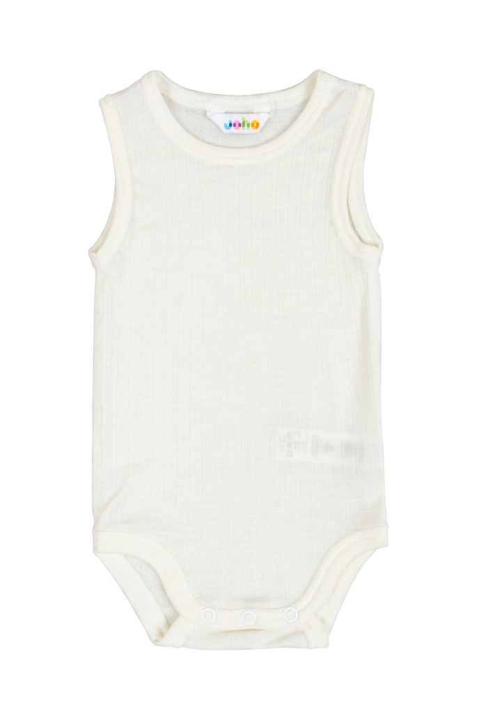 Joha Baby Jungen Mädchen Unterhemdbody ärmellos Merinowolle
