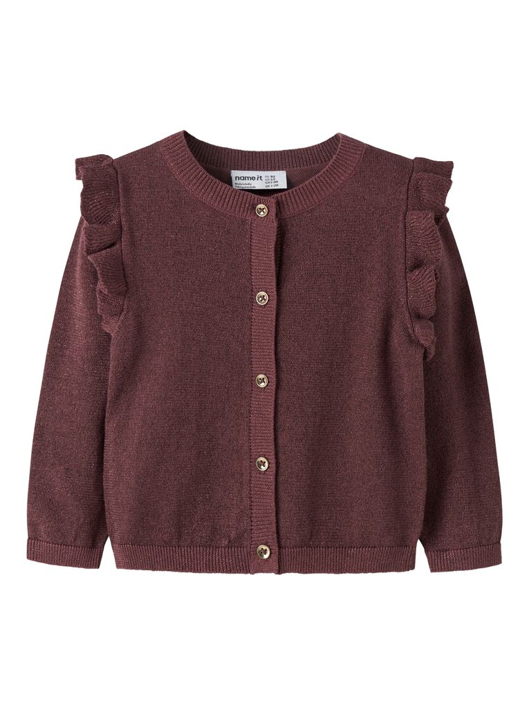 Name it Mädchen Strickjacke NMFABINNE LS KNIT CARD