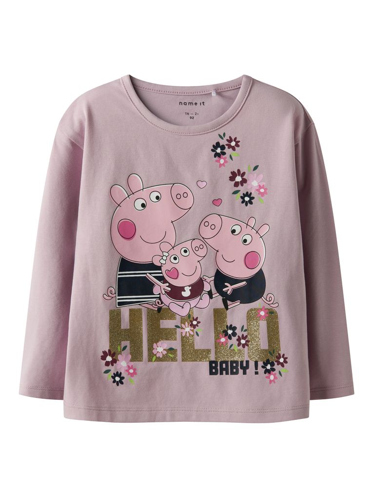 Name it Mädchen Langarmshirt NMFORA PEPPA LS NREG TOP
