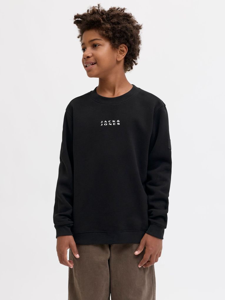 Jack & Jones Jungen Sweatshirt JCOPOINT SWEAT BADGE CREW NECK