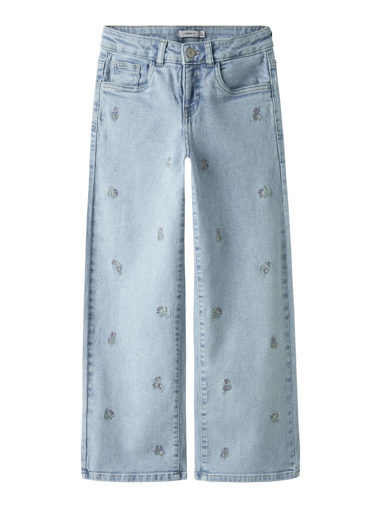 Name it Mädchen Jeans NKFROSE WIDE EMB JEANS 2010-FR