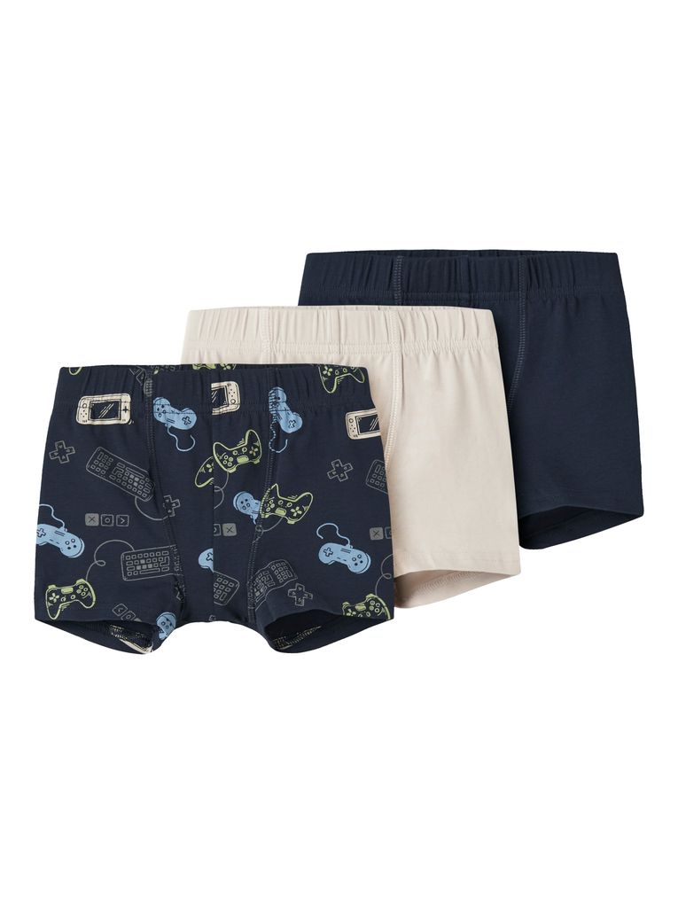 Name it Jungen 3er-Pack Boxershorts NMMTIGHTS 3P NAVY GAMER