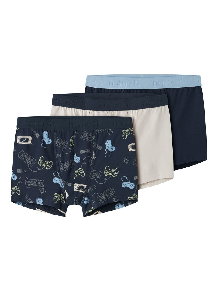 Name it Jungen 3er Pack Boxershorts NKMBOXER 3P NAVY GAMER