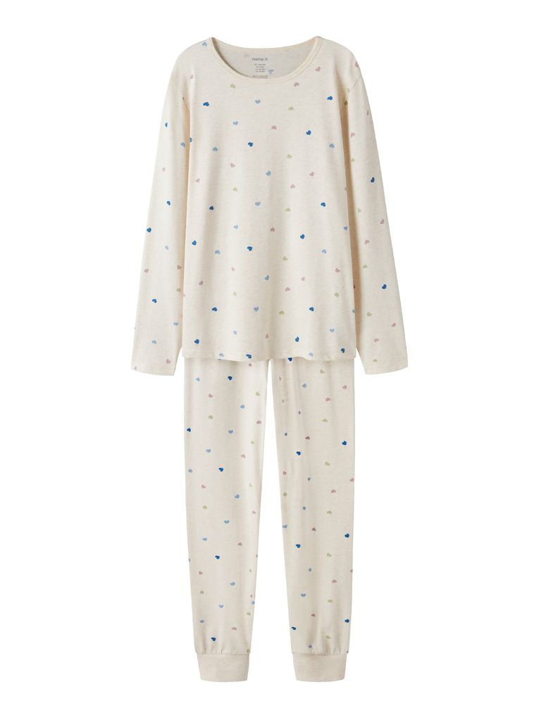 Name it Mädchen Schlafanzug NKFNIGHTSET PEYOTE HEARTS