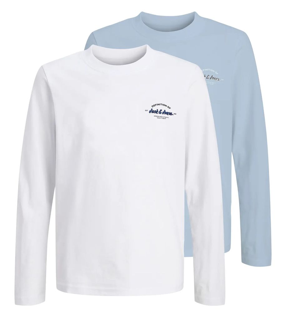 Jack & Jones Jungen 2er-Pack Langarmshirts JJBRANDON JNR