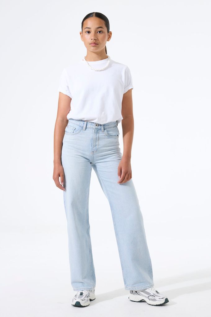 Garcia Mädchen Jeanshose High Waist Straight Ilvy