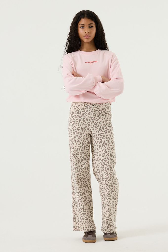 Garcia Mädchen Hose Leo-Print Wide-Leg