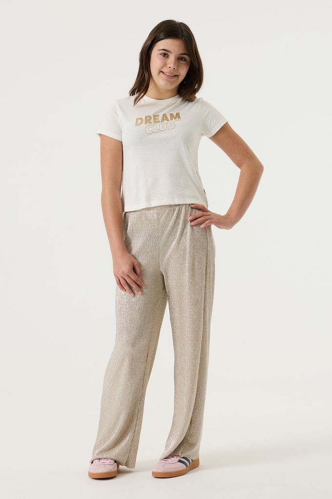 Garcia Mädchen Plissee Hose mit weitem Bein