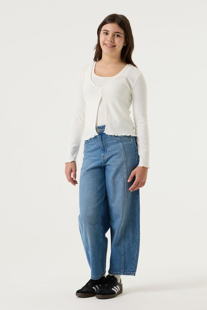 Garcia Mädchen Ballonjeans knöchellange Hose