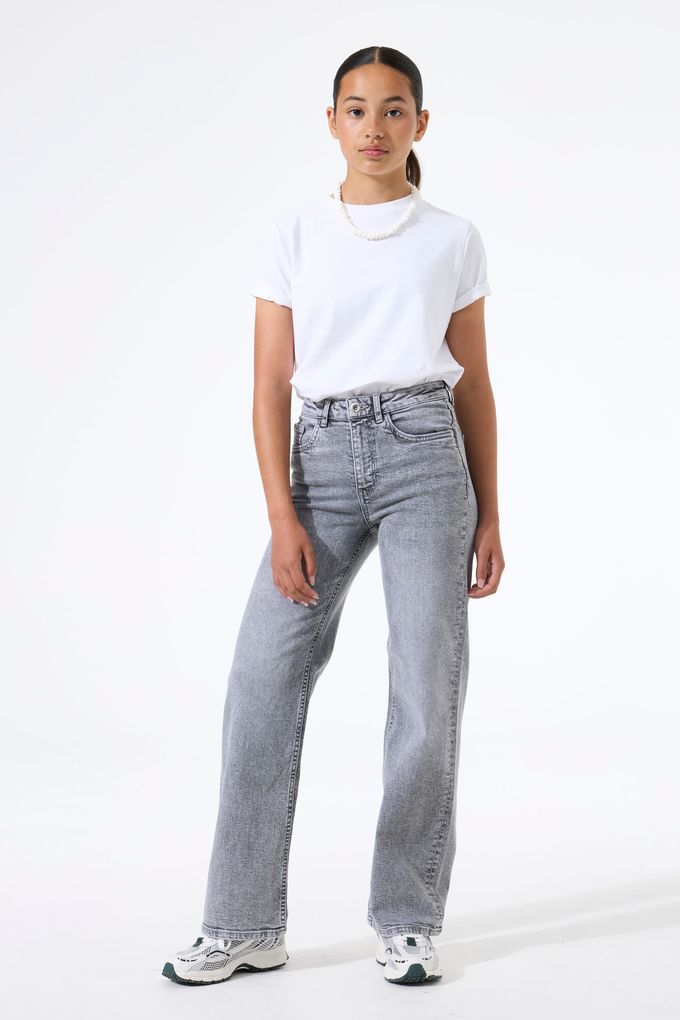 Garcia Mädchen Straight Jeans Ilvy grau
