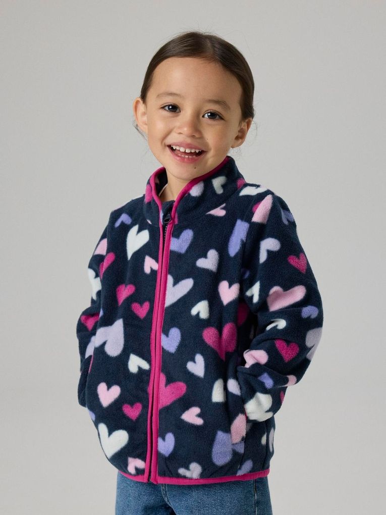 Name it Mädchen Fleece-Übergangsjacke Reißverschluss NMFMEEKO