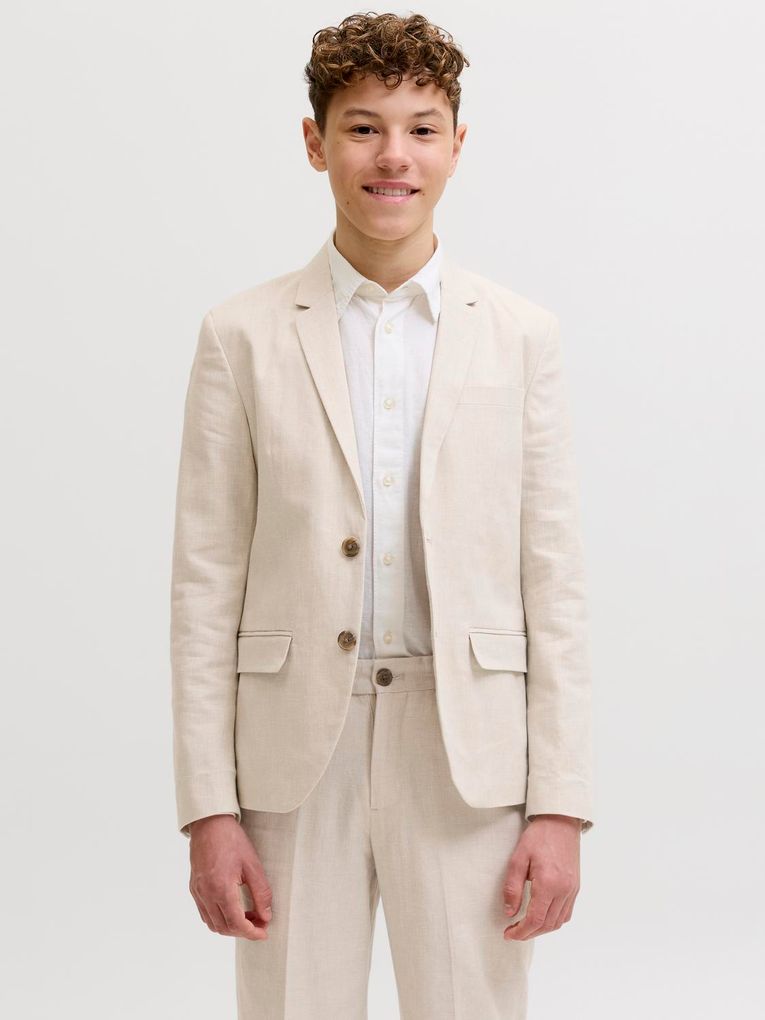 Jack & Jones Junior Jungen Sommerblazer Baumwolle-Leinenmix Jprmartin