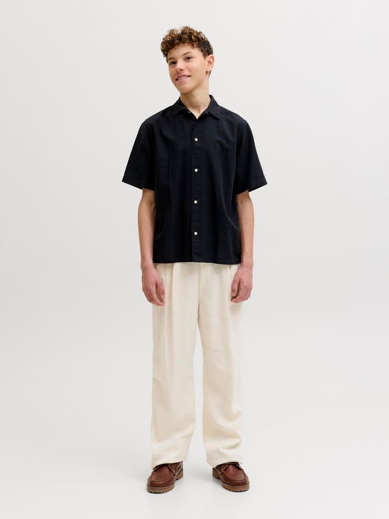 Jack & Jones Junior Jungen Sommerhose Leinen-Viskose-Mix Jpstbill