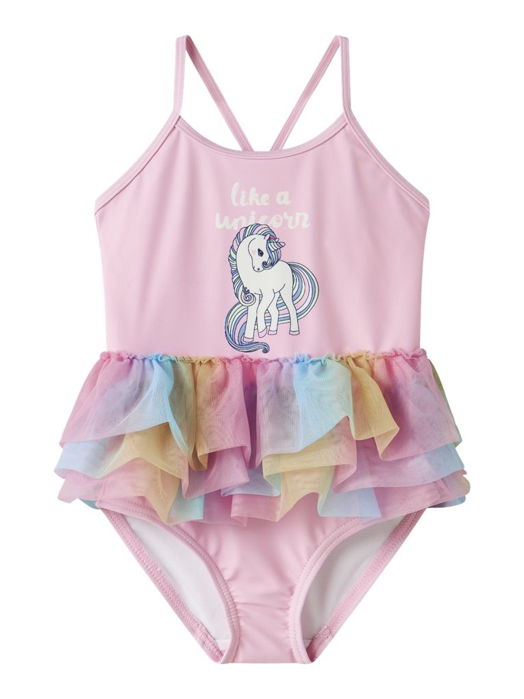 Name it Mädchen Badeanzug mit Rüschen Nmfzupa