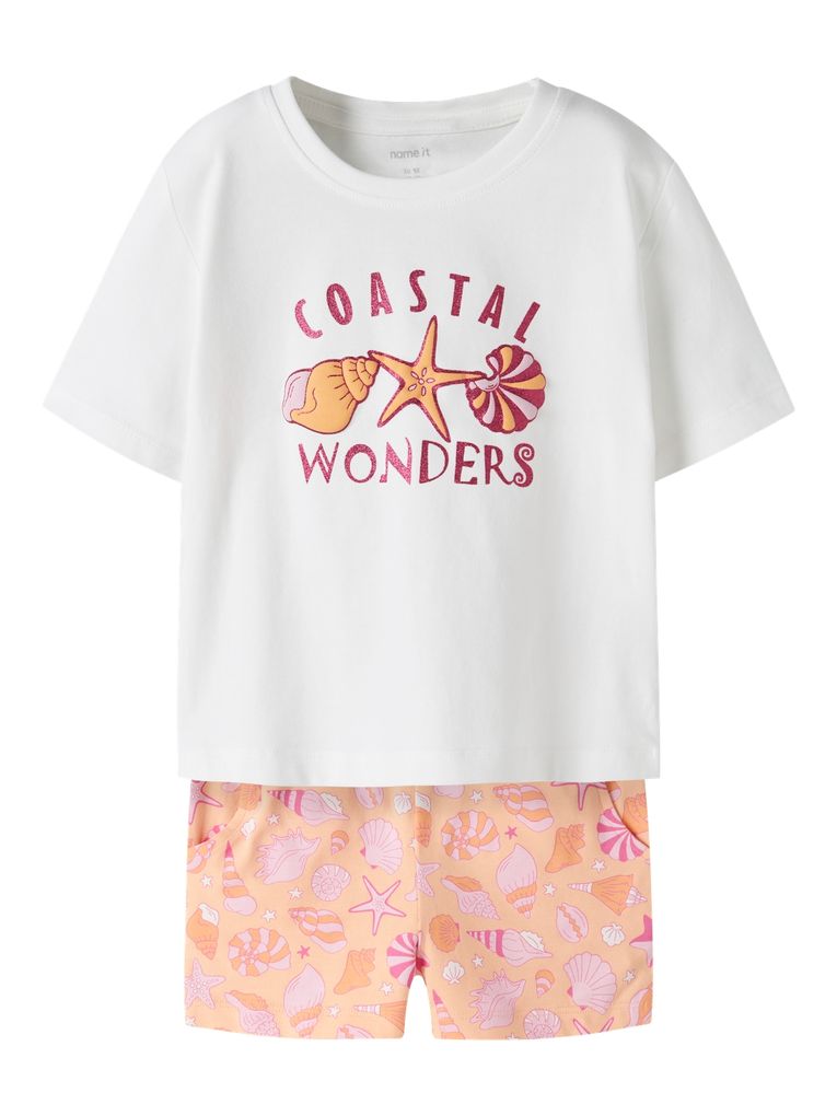 Name it Mädchen T-Shirt & Shorts Set Nmffeniaz